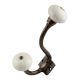 Cream Round Antique Iron Hooks